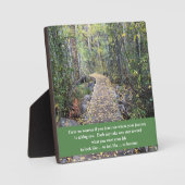 Photo Plaque Journey Woods (Recto)
