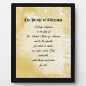Photo Plaque - Le serment d'allégeance (Devant)