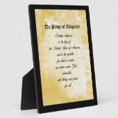 Photo Plaque - Le serment d'allégeance (Côté)