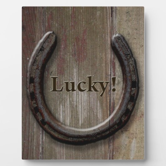 Photo Plaque Lucky Horseshoe (Devant)