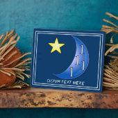 Photo Plaque Lune Bleue (Côté)