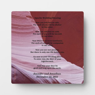 Photo Plaque mariage Apache Bénédiction Sentiment Pas De