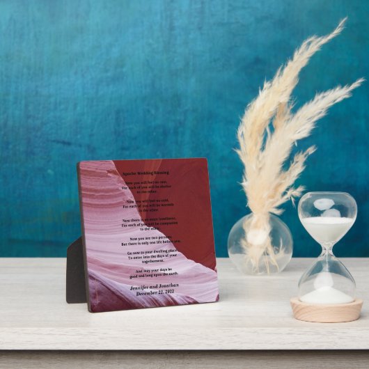 Photo Plaque mariage Apache Bénédiction Sentiment Pas De (Insitu)