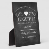 Photo Plaque Mariage Christian Chalkboard (Côté)