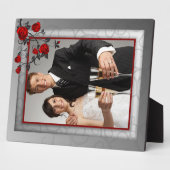 Photo Plaque Mariage Rose enchantée (Côté)