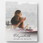 Photo Plaque mémorial funéraire en souvenir affectueux   (Devant)