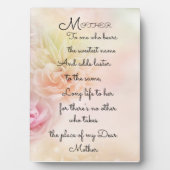 Photo Plaque "MÈRE" (Devant)