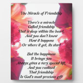 Photo Plaque Miracle of Friendship (Devant)