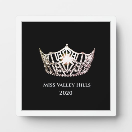 Photo Plaque Miss America Silver Crown Awards (Devant)