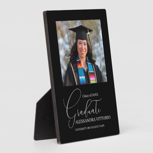 Photo Plaque moderne blanche et noire (Côté)