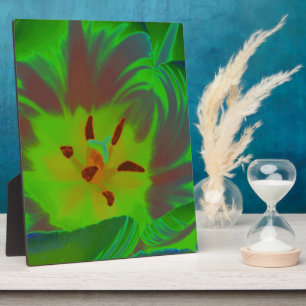 Photo Plaque Mystic Green Tulip