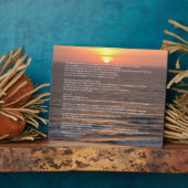 Photo Plaque Ocean Sunrise Desiderata (Côté)