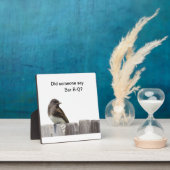 Photo Plaque - Oiseau sur la clôture (Insitu)