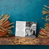 Photo Plaque personnalisée Parrain et Enfant d'Or avec l (Côté)