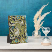 Photo Plaque photo—Lion en tuile de Deruta (Côté)