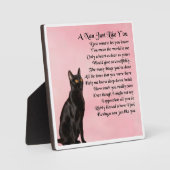Photo Plaque Poem Nan - Design Chat Noir (Recto)