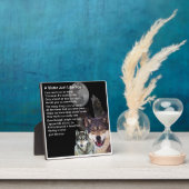Photo Plaque Poem Soeur - Design Wolf (Insitu)