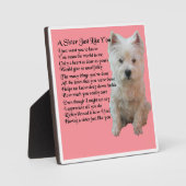 Photo Plaque Poem Soeur - Westie Design (Recto)