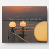 Photo Plaque Proverbe d'amitié (Devant)