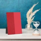 Photo Plaque rouge à double finition et à bande lisse (p (Côté)