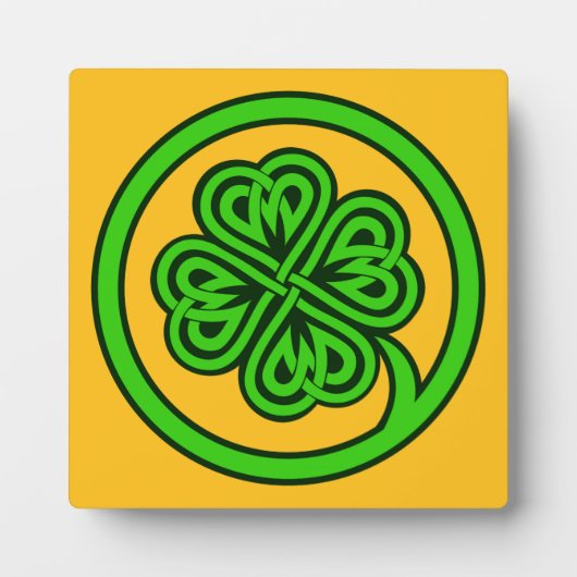 Photo Plaque Shamrock tribale (Devant)