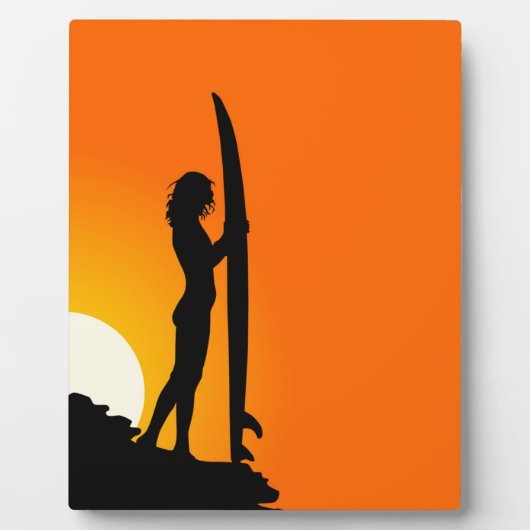 Photo Plaque Surfer Girl (Devant)