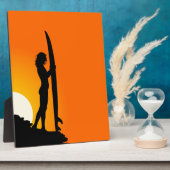 Photo Plaque Surfer Girl (Côté)