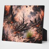 Photo Plaque tabletop d'art Abstrait (Côté)