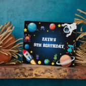 Photo Plaque tablette personnalisée hors de l'espace ave (Côté)