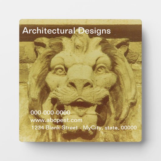 Photo Plaque - Tête de lion (Devant)