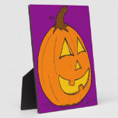Photo Plaque violette Jack o' Lantern (Côté)