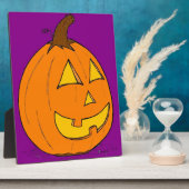 Photo Plaque violette Jack o' Lantern (Côté)