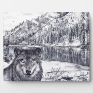 Photo Plaque Wolf