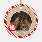 Photo Polar Express Christmas Keramisch Ornament (Voorkant)