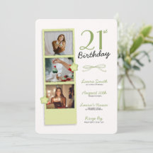Photo polaroïde tendance Invitation d'anniversaire