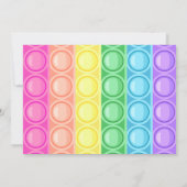 Photo Pop It Anniversaire Fête Invitation (Dos)