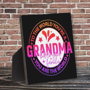 Photo Popular Pick ! Plaque cadeau spéciale pour grand-m