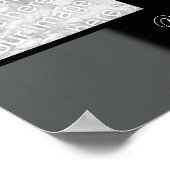 Photo Poster gris/noir (Coin)
