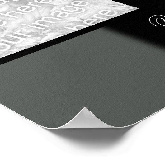 Photo Poster gris/noir (Coin)