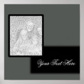 Photo Poster gris/noir (Devant)