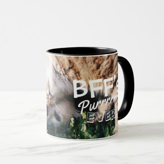 Photo pour Amoureux des chats de chien Custom Mug (Devant droit)