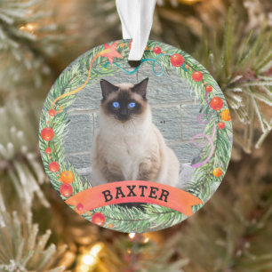 Photo pour animaux de compagnie Cat Berry Wreath C
