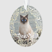 Photo pour animaux de compagnie Chat Leafy Wreath (devant)