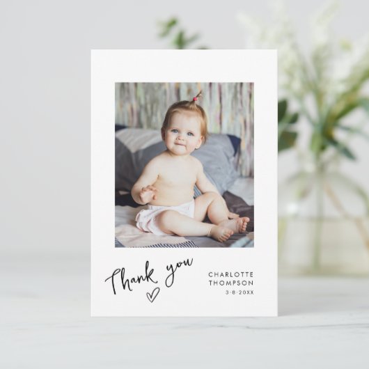 Photo pour bébé Merci de script moderne écrit à la (Debout devant)