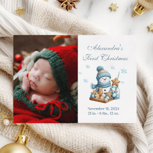 Photo Premier Faire-part de naissance de Noël