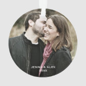 Photo Premier Noël M. & Mme Ornament (dos)