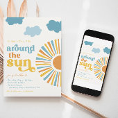 Photo Premier Voyage Autour Du Soleil Invitation