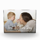 Photo Première Fête des mères Script moderne Bébé Bloc p (Devant)