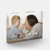 Photo Première Fête des mères Script moderne Bébé Bloc p (Gauche)