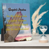 Photo Prière Mantra Gayatri Om Bhur Bhuvah, Plaque (Côté)